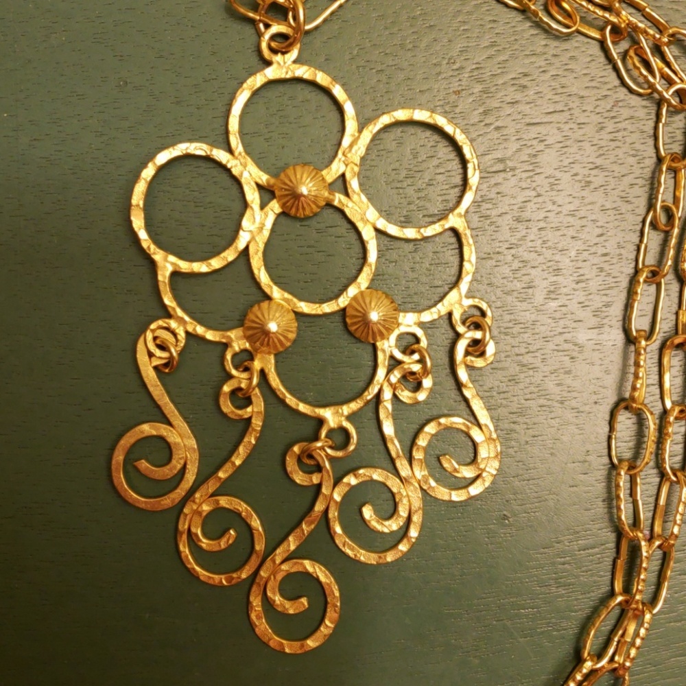 Gold plated fashion necklace